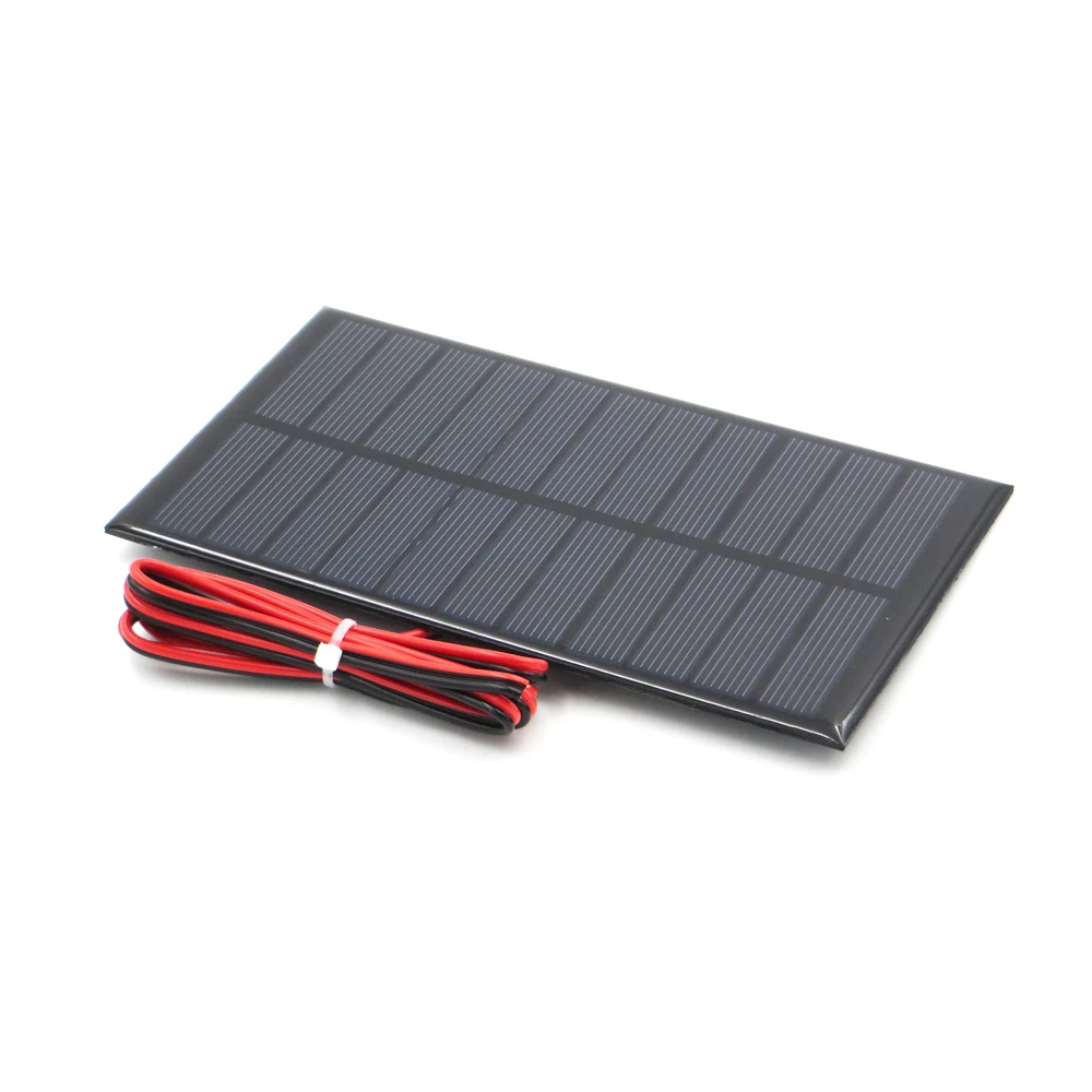 

5.5V 1.6Watt with 100cm extend cable Solar Panel Polycrystalline Silicon DIY Battery Charger Module Mini Solar Cell wire toy