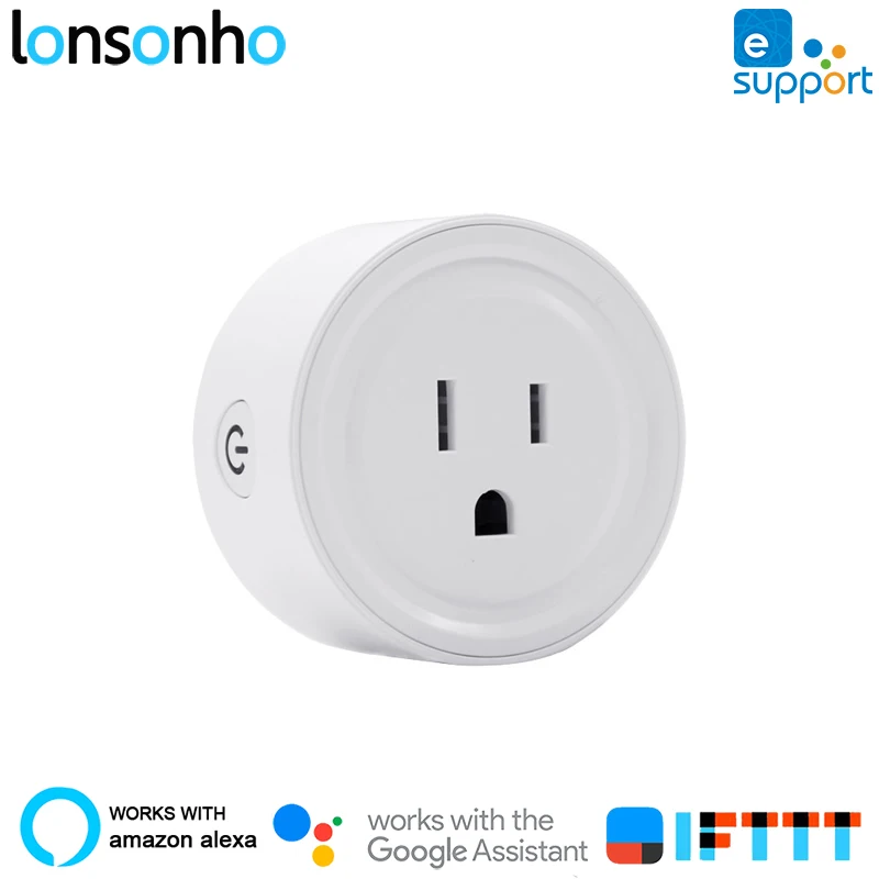 

Lonsonho Mini US Smart Plug Wifi Smart Socket Outlet Works With Google Home Mini Alexa IFTTT eWeLink Smart Home Automation