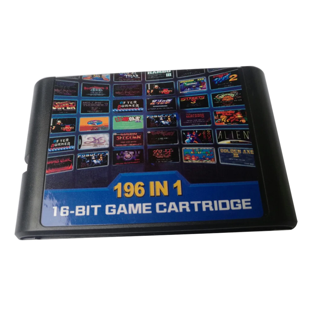 Для Sega для MD 196 в 1 игровая карта/картридж 16 бит карта Genesis|Запасные части| |