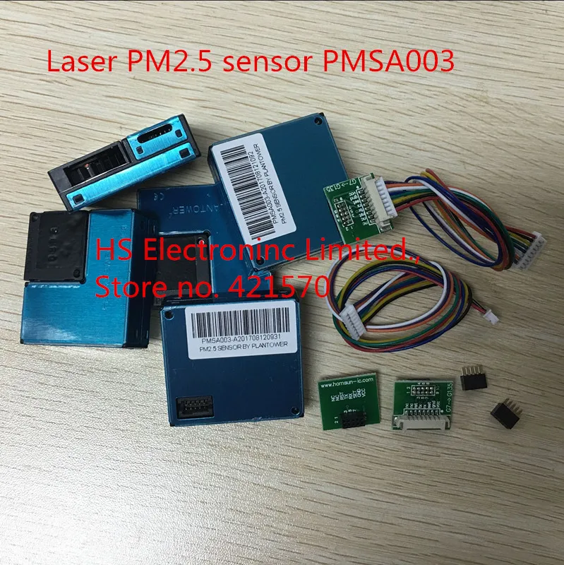 

5pcs/Lot Laser PM2.5 DUST SENSOR G10 High-precision laser dust concentration sensor digital dust particles PMSA003+USB+cable A
