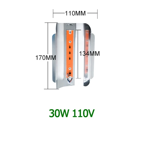 Светодиодный светильник для выращивания 25 Вт 45 Вт полный спектр Фито лампа для выращивания в помещении лампа для растений семена цветы теплица для выращивания тент светильник для выращивания панели - Emitting Color: 110V 30W