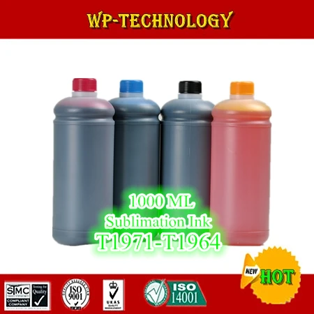 

1000ML*4 pcs Sublimation ink suit for Epson XP-201 XP-204 XP-214 XP-401 , suit for T1971 -T1964 , 4L total