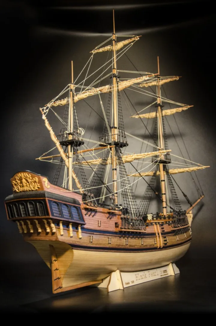 RealTS модель комплект корабля s 1/48 масштаб черный жемчуг модель комплект корабля большой масштаб деревянный комплект корабля