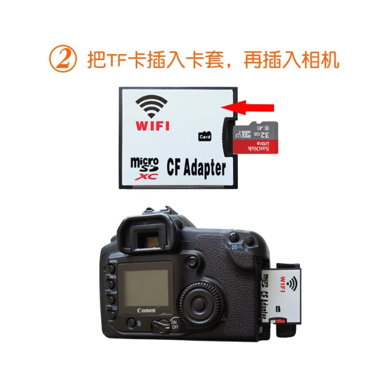 SD MMC SDHC SDXC слот для CF Тип я карты памяти Адаптер для Nikon Кэннон Камера