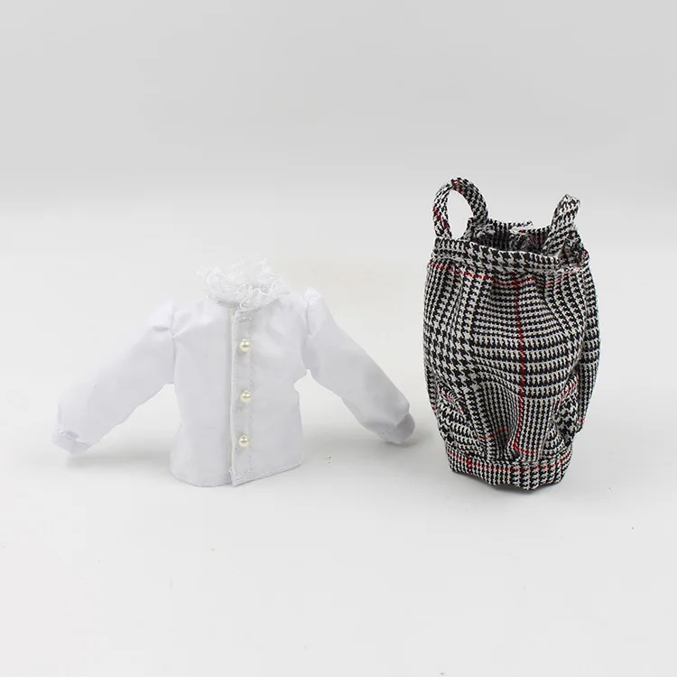 

Outfits for Blyth doll suspender skirt with shirt for the vintage suit for 1/6 azone BJD pullip licca