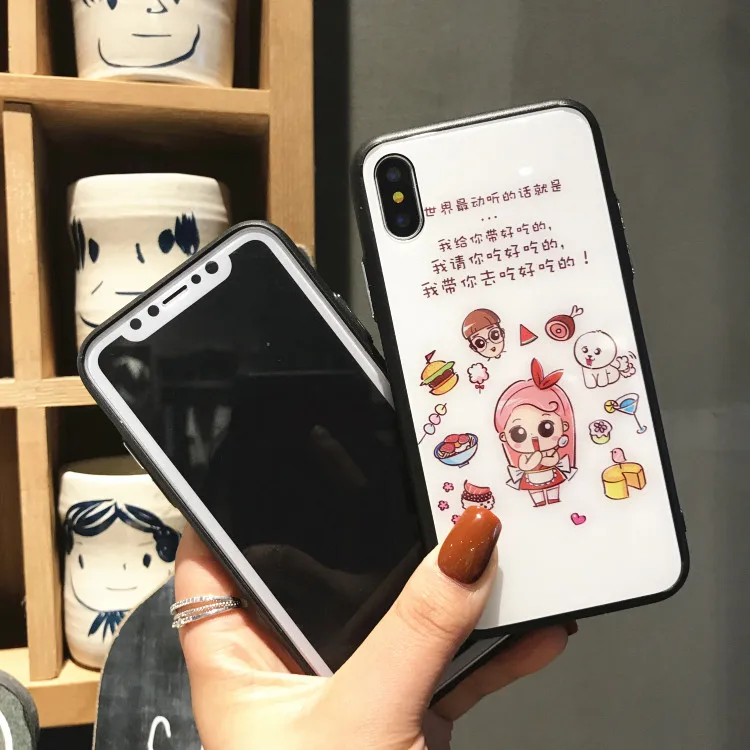 Закаленное Стекло Телефонные Чехлы для Apple IPhone X 6 S 7 8 плюс богатый одной собаки