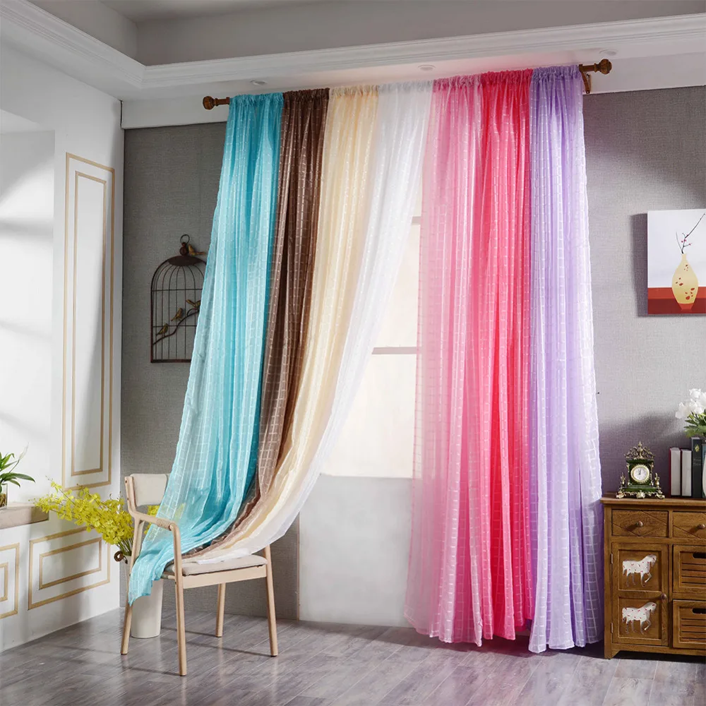 New Modern Simple Design Solid Color Home Curtain Lifting ...