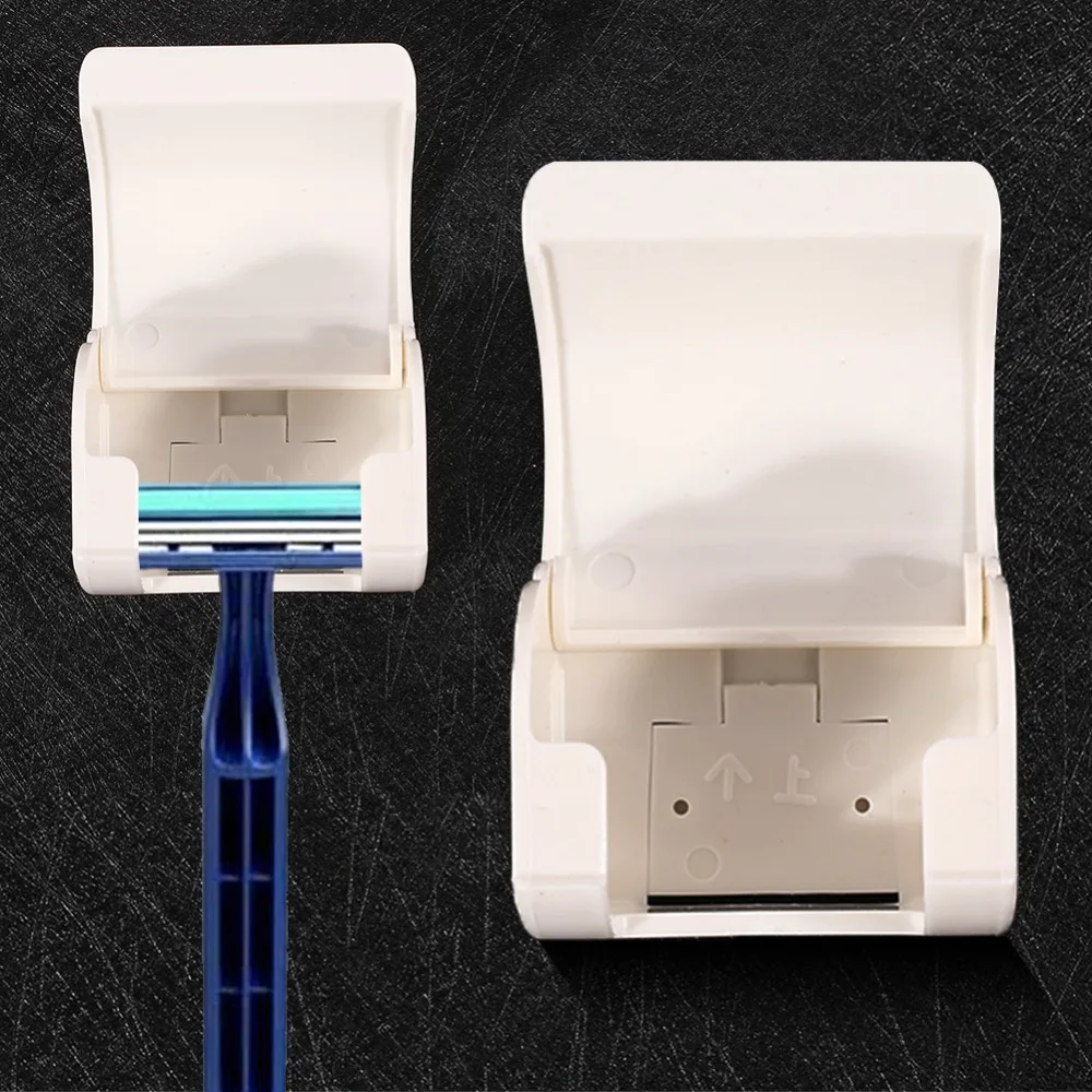

305AAB Shaver Holder Plastic Convenient Bathroom Accessories Shaver Stand Shaver Hanger Shaver Sucked Suction Drop shipping