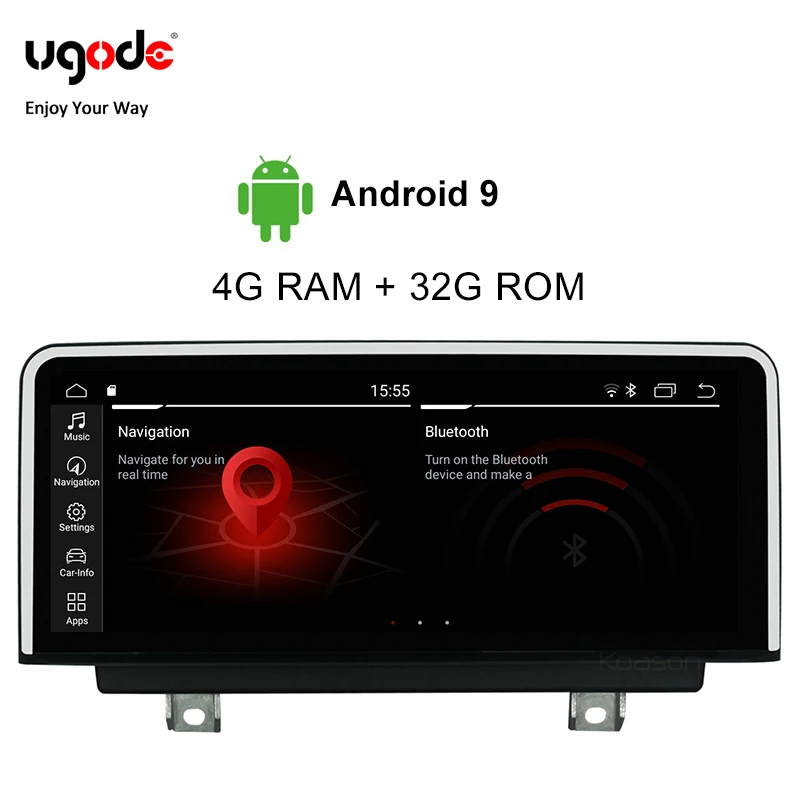 

Ugode Android 9.0 Car Multimedia Player For BMW X1 F48 (2016-2017) GPS Navigation RK PX6 10.25 Inches Screen Monitor Bluetooth