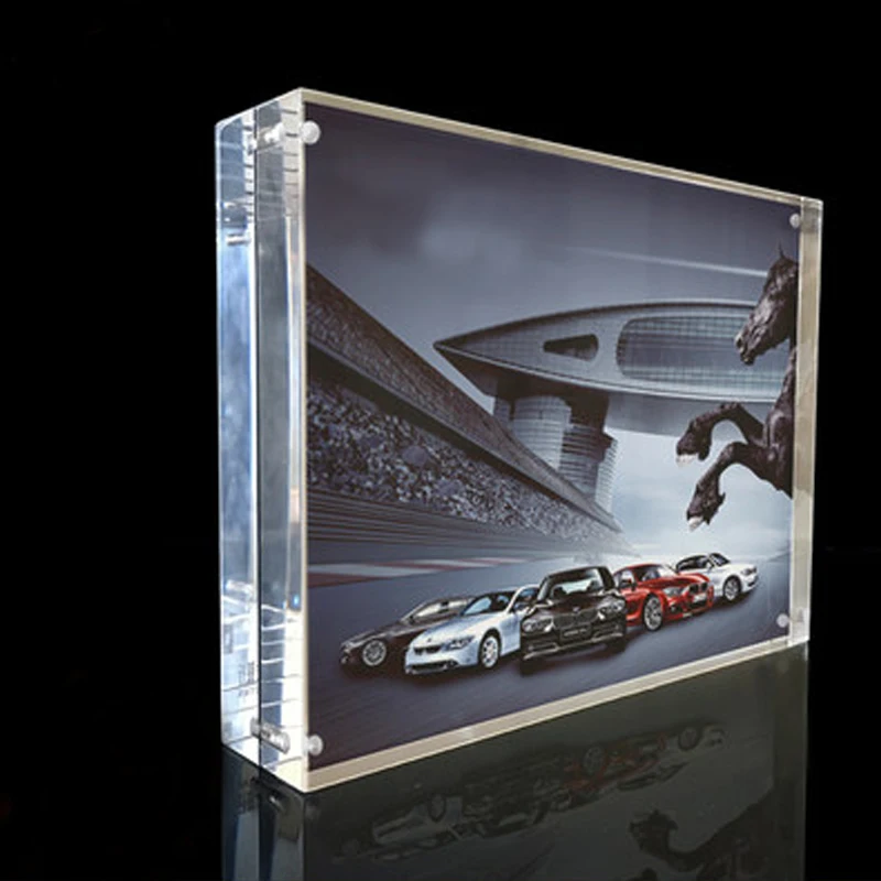 2.5x3.5 inch Clear Acrylic Photo Frame, Double Sided Picture