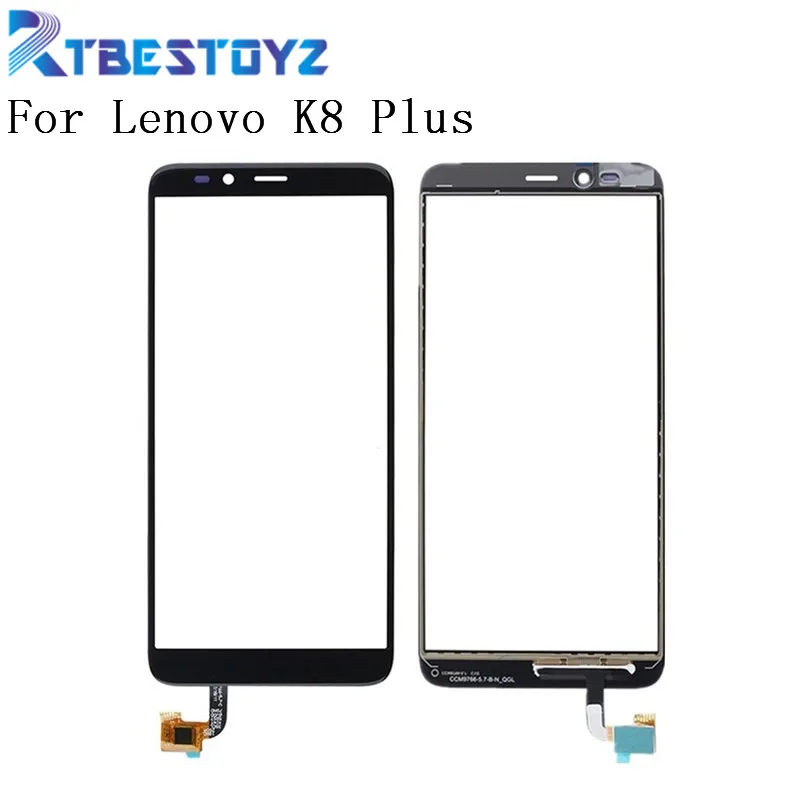 

RTBESTOYZ Touch Screen Digitizer Sensor Outer Glass Lens Panel For Lenovo K8 Plus