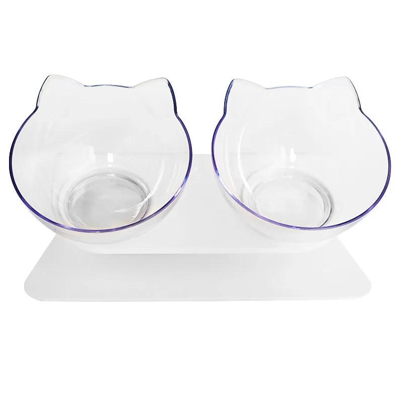 2019 fashion cats pets double bowl diameter 13CM plastic anti-skid durable pet | Дом и сад