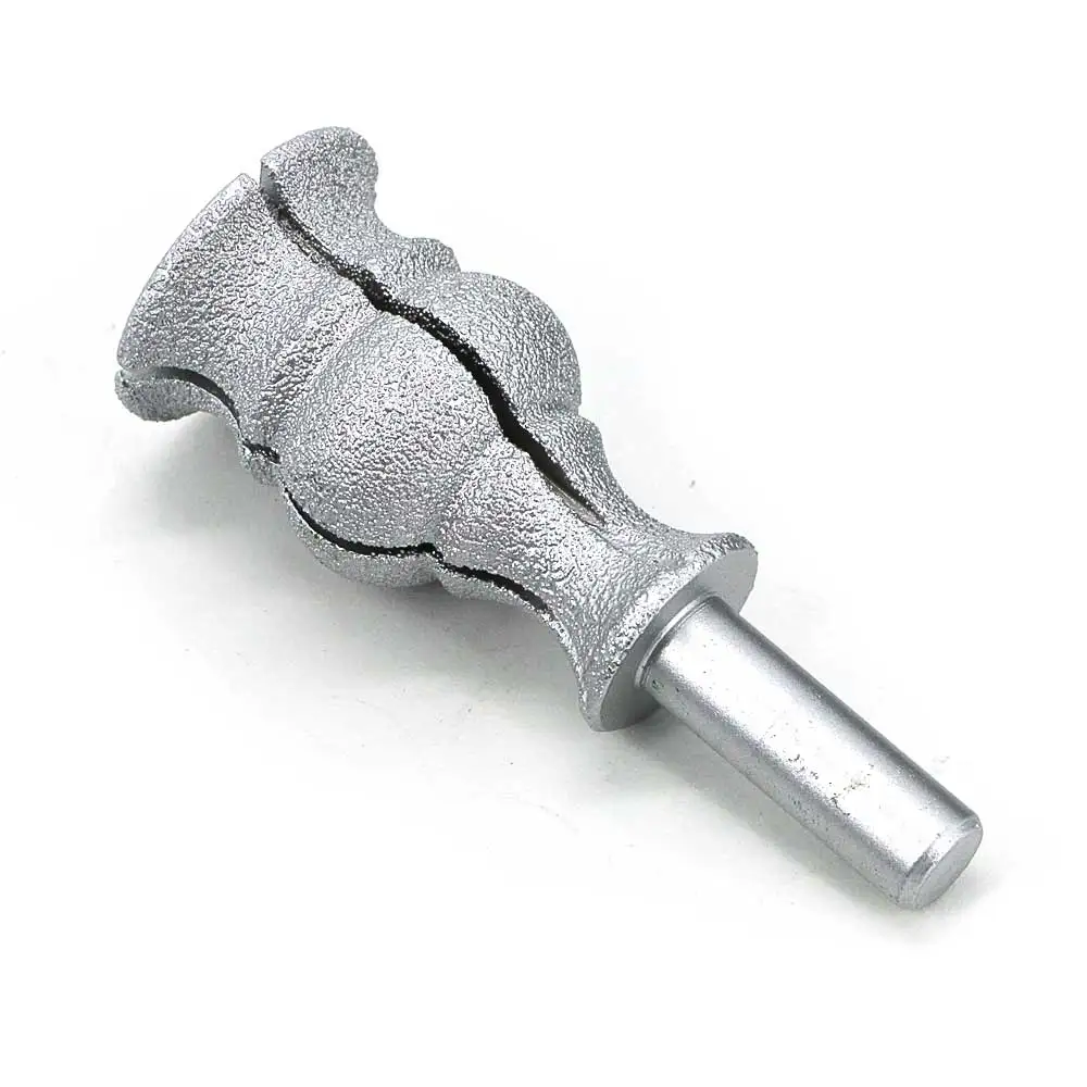 Brazed diamond shape edging mounted point for quartz stone, artificial stone, granite, marble, ceramic shape edging GJ013