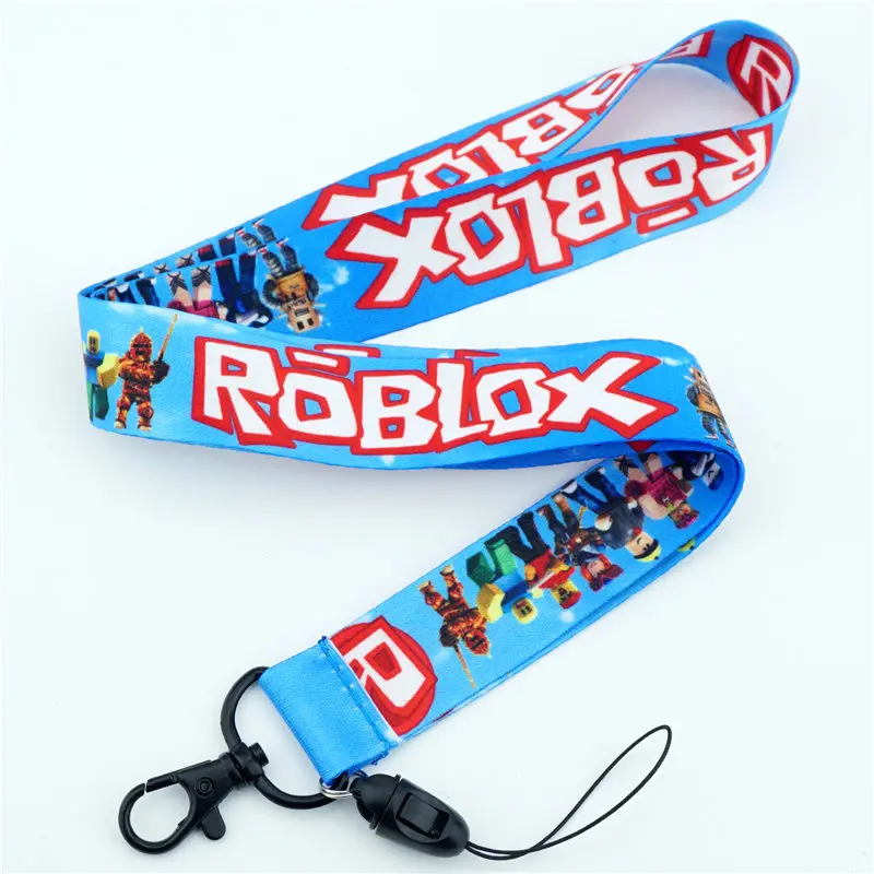 Game Roblox Lanyard Rock Band Symbol Phone Rope Strap Charm - 