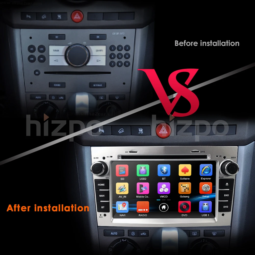 2DIN DVD GPS para Opel Astra H G J Vectra Antara Zafira Corsa Multimedia radio del coche de la pantalla de audio estéreo DAB + SWC FM/AM RDS