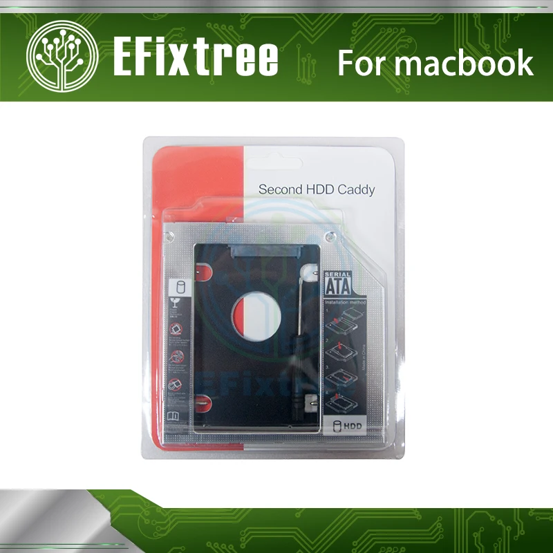 

2.5'' 2nd HDD SDD Hard Disk Drive Caddy Adapter for Apple MacBook Pro MD313 MD314 MD318 MD322 MD311
