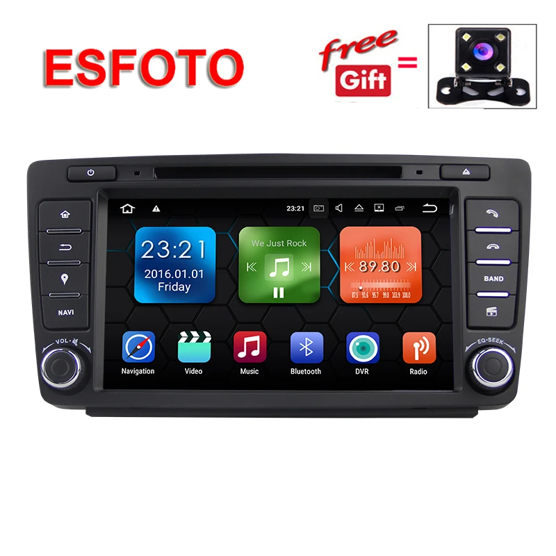 Flash Deal 2 Din Android 8.1 8.0 8 Inch CAR DVD for Skoda Octavia 2 4G+32G 2009-2013 Gps Navigation Wifi Bluetooth head unit autoradio wifi 0