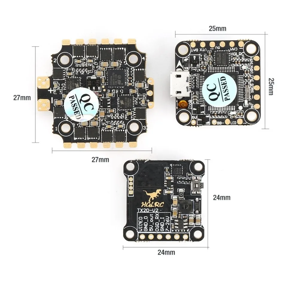 HGLRC XJB F428-TX20.v2 F4 игровые джойстики 2-4S 28A/33A/40A Blheli_S ESC 25/100/200/350 мВт tx20.v2 VTX для RC 65 мм-250 мм Drone