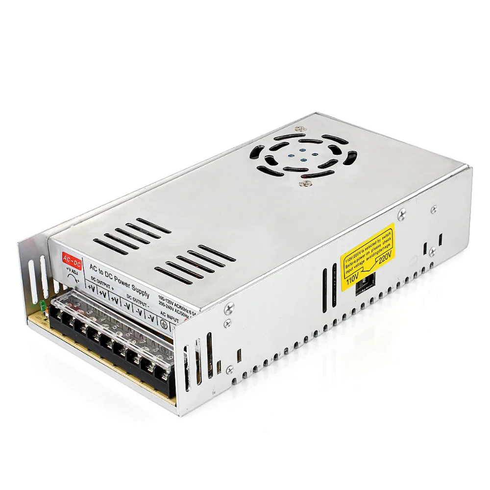 

SuperNight DC 12V 30A 360W Power Supply Adapter AC Switching Transformer Converter Step Down Regulator Voltage Driver Module