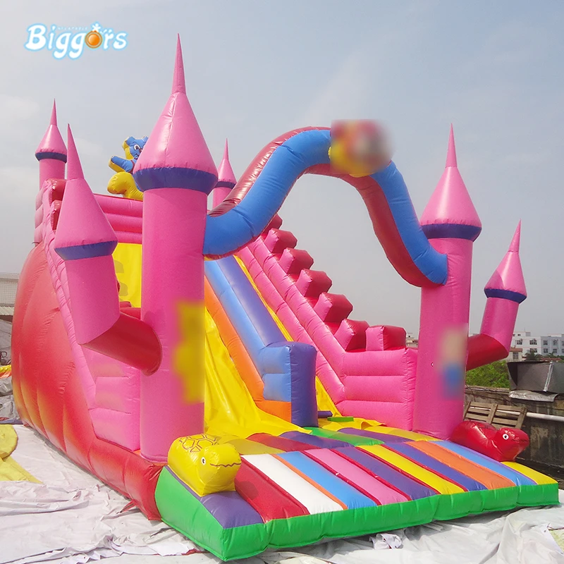 

Large Used Kids Size Inflatable Toys Castle Slide For Outside