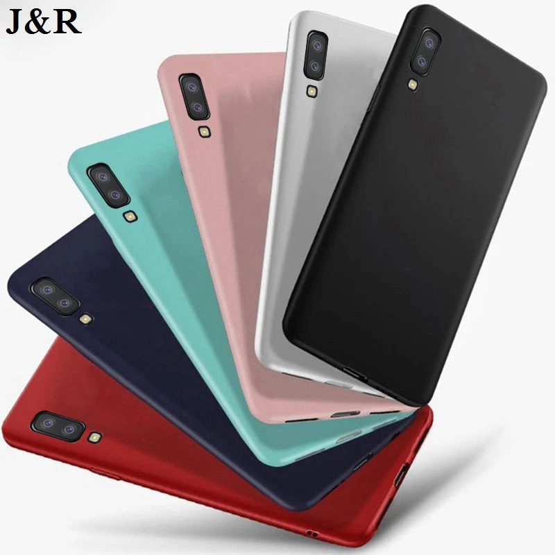 

J&R For Samsung A7 2018 Case Cover Soft TPU Back Cover Silicone Phone Case For Samsung Galaxy A7 2018 A 7 2018 A750F SM-A750F