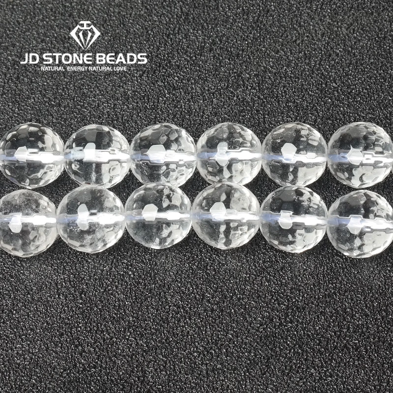 

Natural Faceted Rocky Quartz Beads Wholesale DIY White Crystal 6 8 10mm Hand Made Fine Jewelry Accessory Gemstone Beads Amethyst