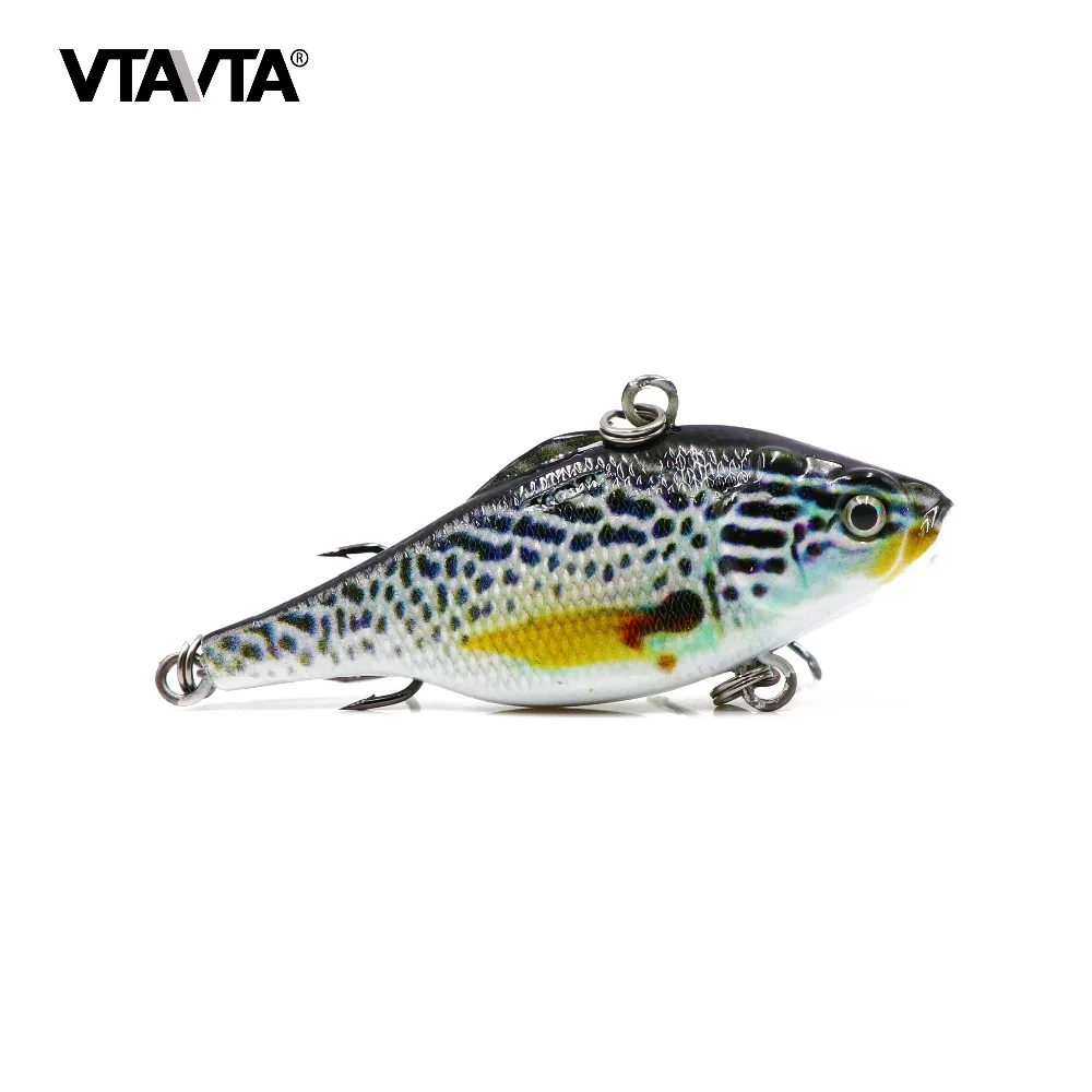 

VTAVTA VIB Bait Fishing Tackle Hard lures for Fishing Sinking VIB Lure Vibration Vibe Rattle Hooks Baits Crankbaits 5 Colors
