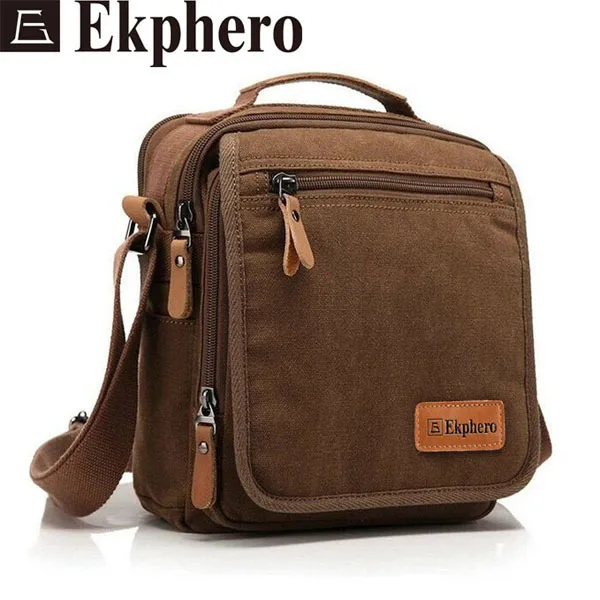 

2016 New Ekphero Multifuctional Casual Canvas IPad Shoulder Crossbody Bag