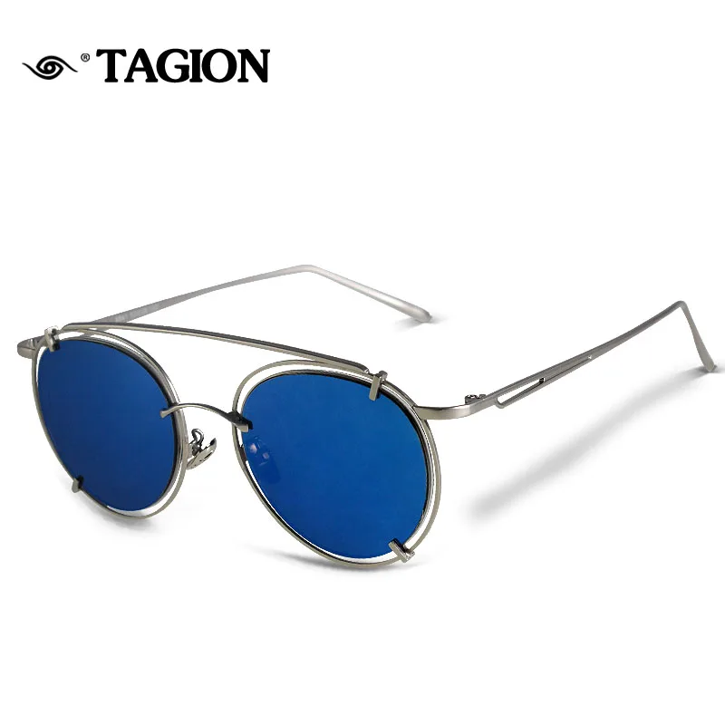 

Brand Designer TAGION Sunglasses Women Retro Sunglass Female Gradient Sun Glass Men Vintage Points 7colors 6841