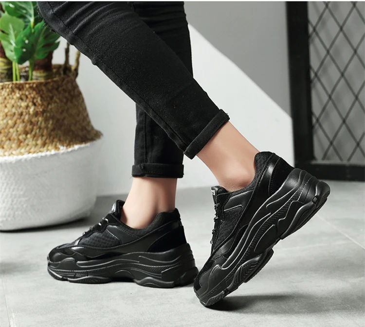 Дышащие Модные женские кроссовки на платформе; коллекция года; сезон весна; повседневная обувь на шнуровке в стиле пэчворк; Modis; женская обувь с низким верхом; XZ139
