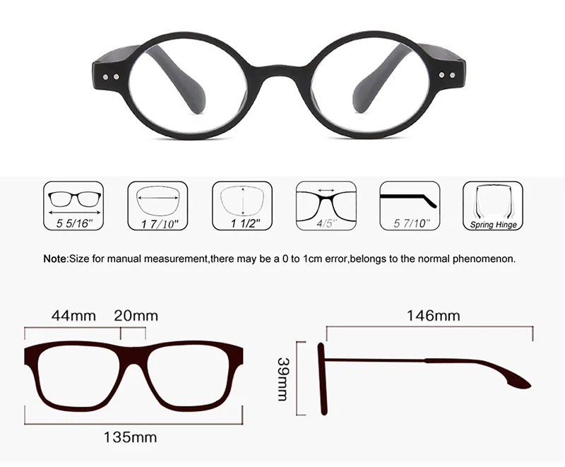 Винтажные круглые очки для чтения, мужские и женские очки по рецепту, очки для дальнозоркости, Leesbril+ 1+ 1,5+ 2+ 2,5+ 3+ 3,5