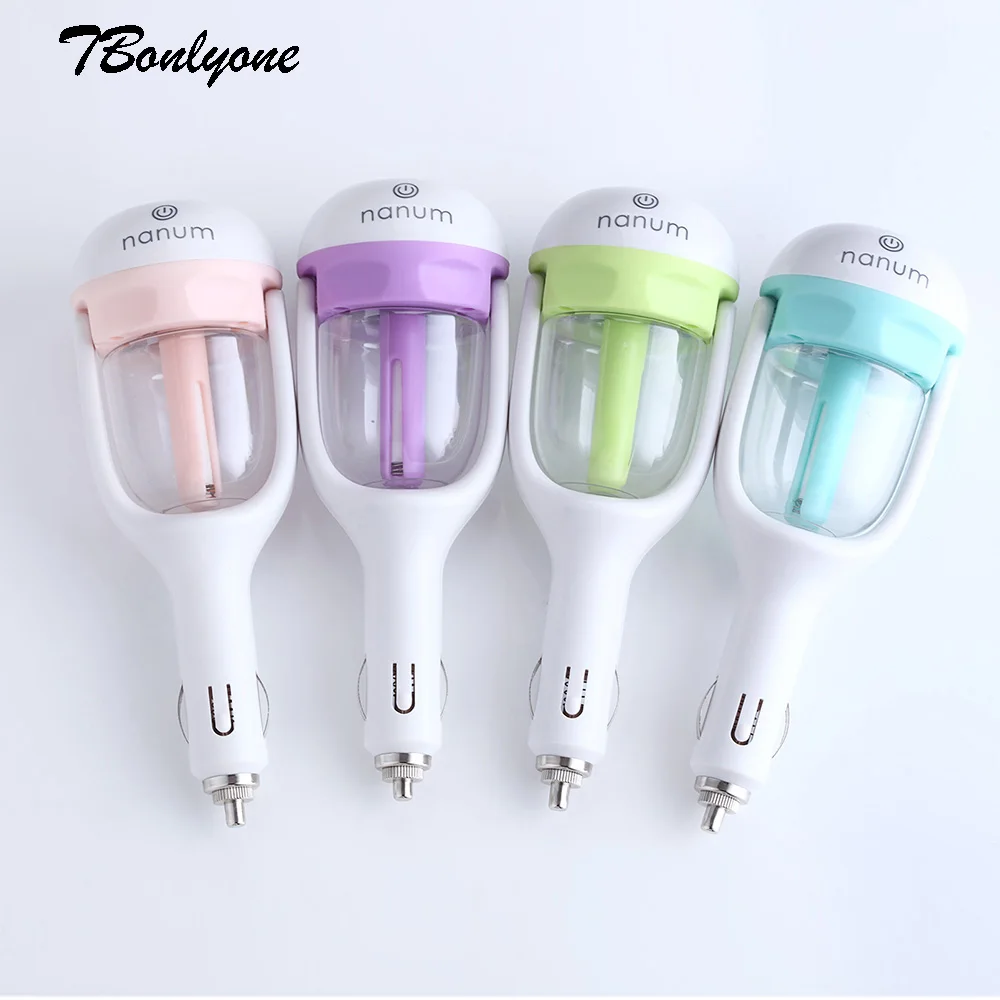 

TBonlyone 50ML Air Humidifier For Vehicle Ultrasonic Essential Oil Diffuser Fogger Aromatherapy Diffuser Car Charger Humidifier