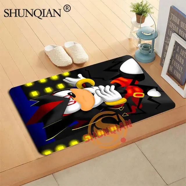 Us 12 6 55 Off Sonic The Hedgehog Doormat Custom Your Mats Print Slip Resistant Door Mat Floor Bedroom Living Room Rugs 40x60cm 50x80cm In Mat From