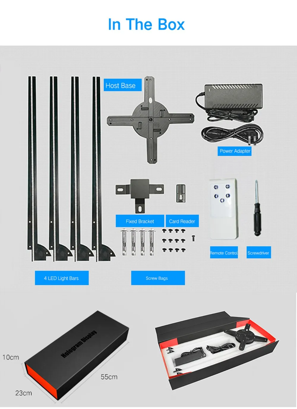 Utorch Z3 голографический дисплей светодиодный вентилятор рекламная машина wifi 3D проектор приложение управление четыре Axil дизайн видео проектор