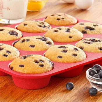 

12 Lattices Silicone Cake Bakeware Fondant Cupcake Decorating Cake Mold Cookies Muffin Chocolate Tools Kitchen Baking Tools