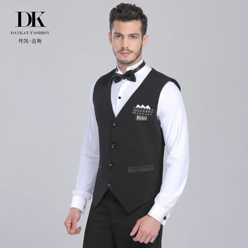 

modern dance short sharp triangle ballroom dancing men's vest