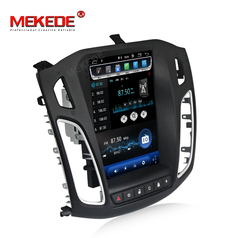 Best MEKEDE 10.1 inch DSP Android 9.0 Touchscreen Car Radio ForFord Focus  2011 2012 2013 2014 2015 2Din Head Unit Multimedia Player 4