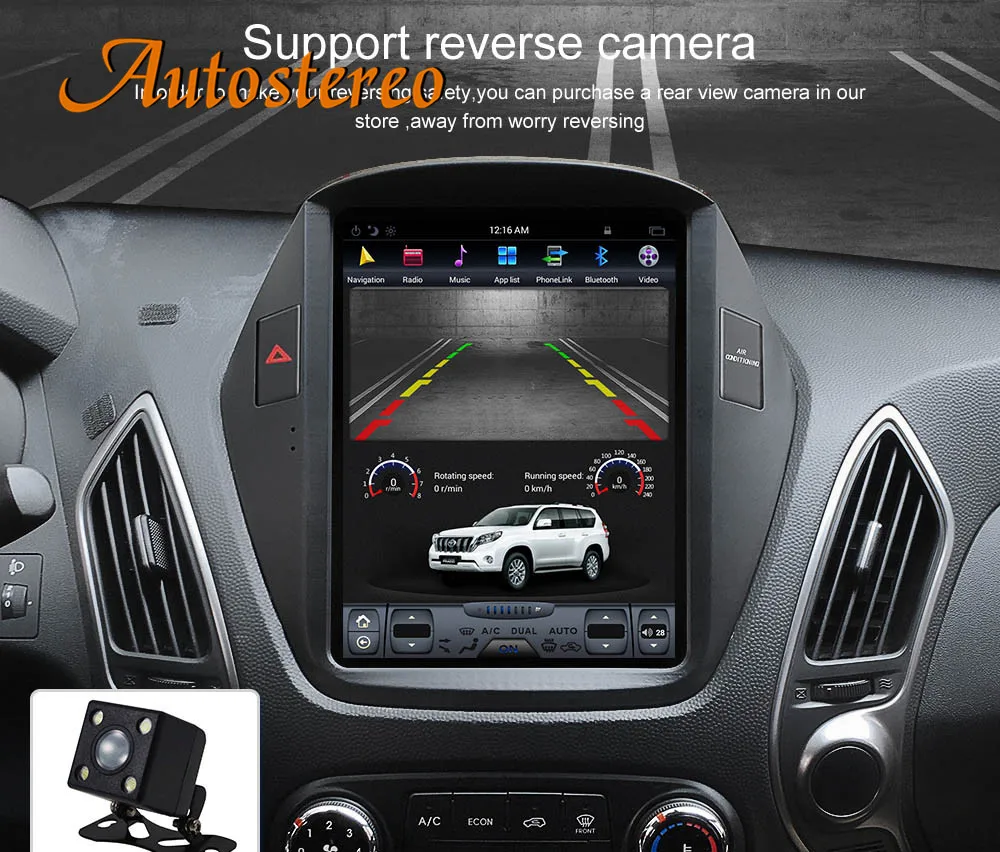 Perfect Android 7 Tesla style Car No DVD Player GPS Navigation For Hyundai IX35 2009-2016 radio tape recorder stereo multimedia IPS CAN 7
