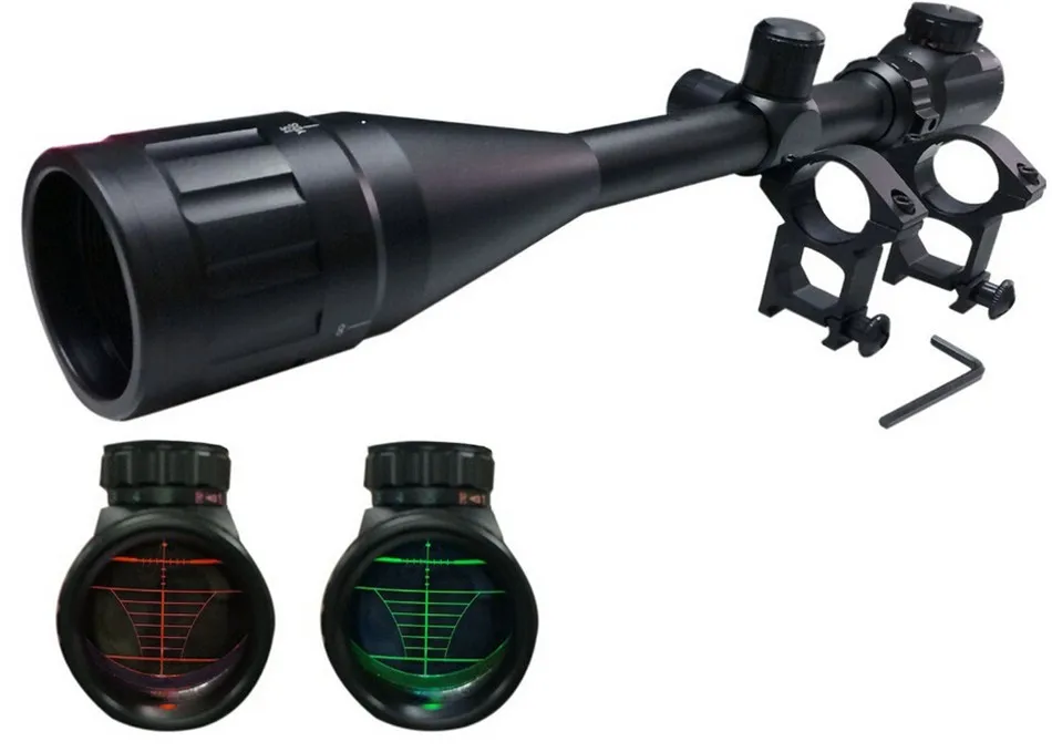 6-24X50 Регулируемый охотничий зеленый красный точечный подсвечиваемый тактический прицел оптический прицел для ружья оптические прицелы