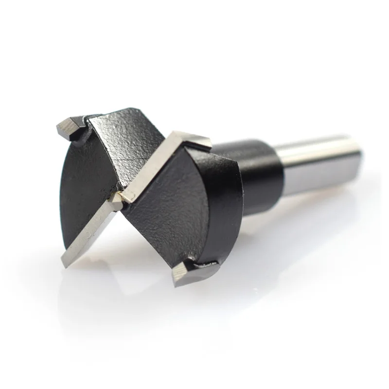 XCAN 1pc 15-35mm 4 Flutes Router Drill Bit Right Rotation Core Drill Bit Row Drilling Bit For Boring Machine Wood Hole Cutter