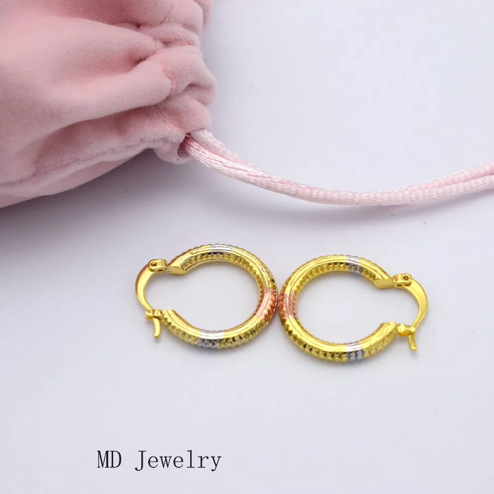 dubai Jewelry earrings For Women Wholesale &quot;ITALY 750 &quot;Gold Plated Jewelry high quality-in ...