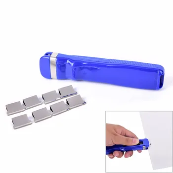

(8 Pcs/Refills+1 Clip)/Set School Office Accessories Supplies Mini Metal Paper Clipper Stationery