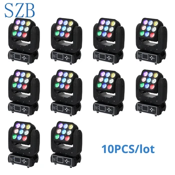 

10 PCS RGBW 4in1 9x12W LED Matrix Moving Head Light for Stage TV theatre TV studio Rental and Disco Nightclub/SZB-MH0912A