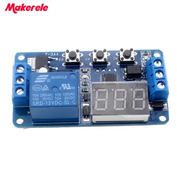 

New Timer Relay DC 12V LED Display Digital Delay Control Switch Module PLC Automation