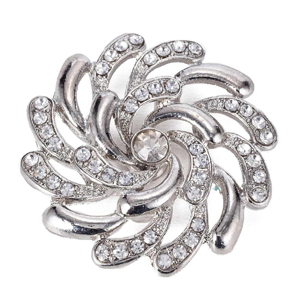 

Snap button 18 mm metal snaps for snaps bracelets fit ginger snaps jewelry crystal flower snap TZ9021