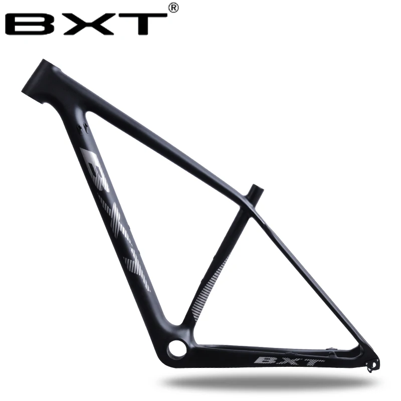 

2018 BXT new T800 carbon frame 29er mtb mountain bike frame BSA Disc Brake Tapered bicycle frame factory outlet gray frame