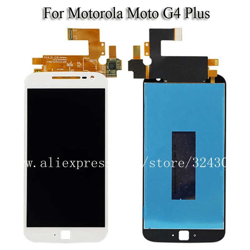 5 &quotЖК-дисплей для Motorola Moto G4 плюс ЖК-дисплей Дисплей Сенсорный экран планшета