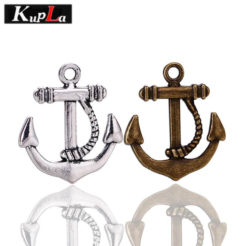 

Vintage Metal Nautical Anchor Charms Diy Jewelry Handmade Accessories Retro Anchor Pendant Charms for Jewelry 40pieces C5455