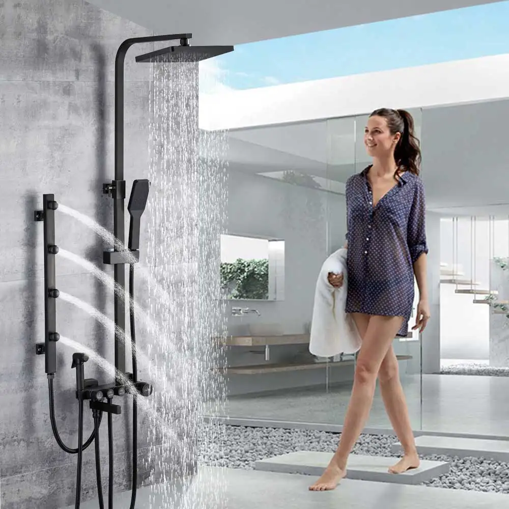 Shower Heads Home 4" Fixed Bathroom Water Saving Shower Head Chrome Jet Spray Relax Spa Massage