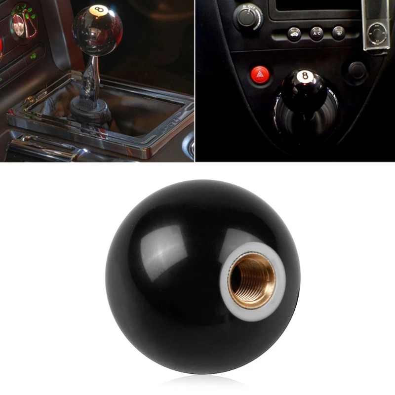 

8 eight Pool Billiard Ball custom Gear Shifter Shift Knob Car Lever black
